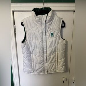 Columbia Reversible MSU Quilted Vest